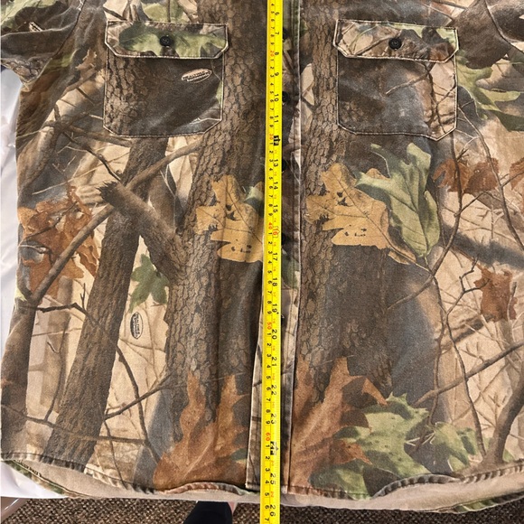 Walls Realtree Shirt Camo Mens Med Long Sleeve Button Up USA Green Vintage - Picture 7 of 8